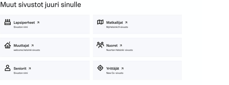 Muut sivustot juuri sinulle